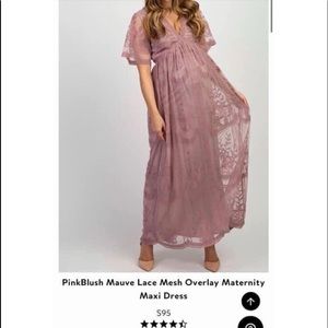 Lace maternity dress